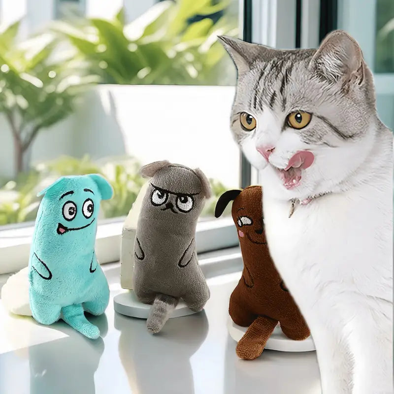 Angry Face Plush Toy for Cats