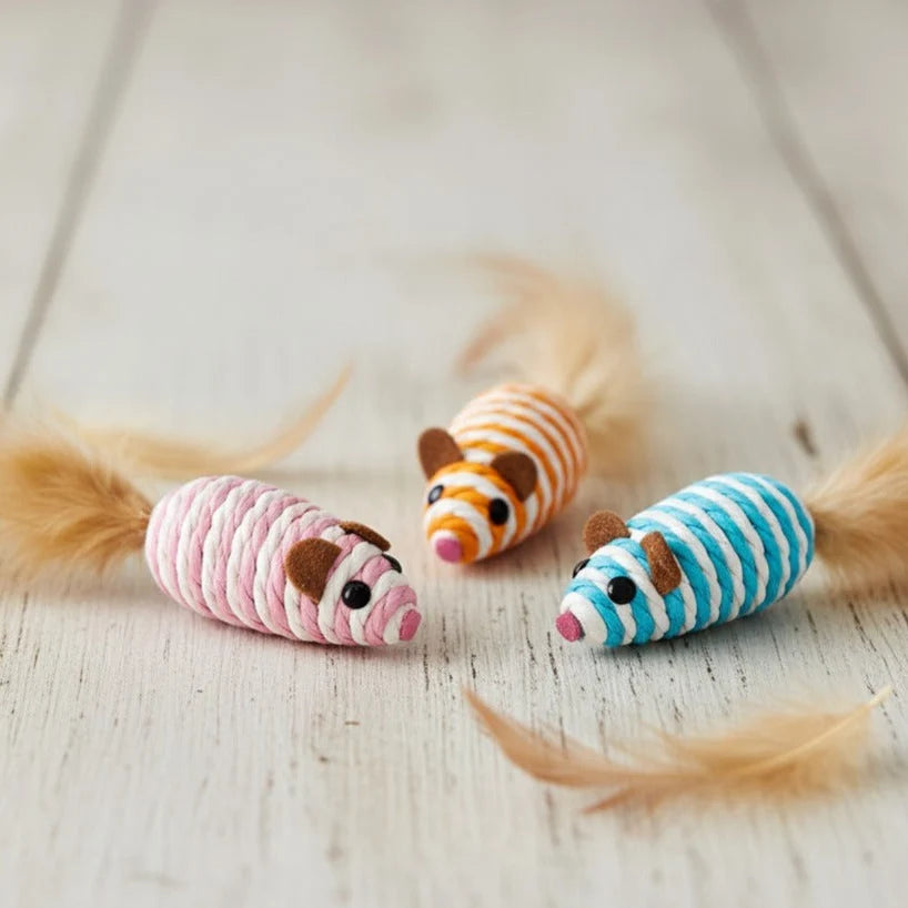 Colorful Rope Sisal Mouse Toy