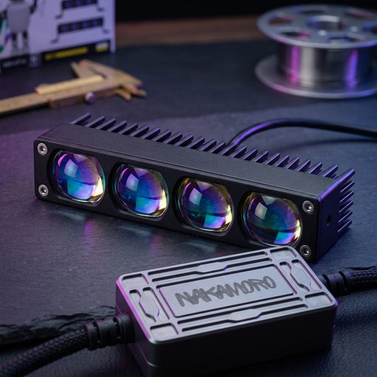 Nakamoro High-Power 4 Lens LED Projector Auxiliary Light With Dual Color Universal Fit For Off Road Vehicles